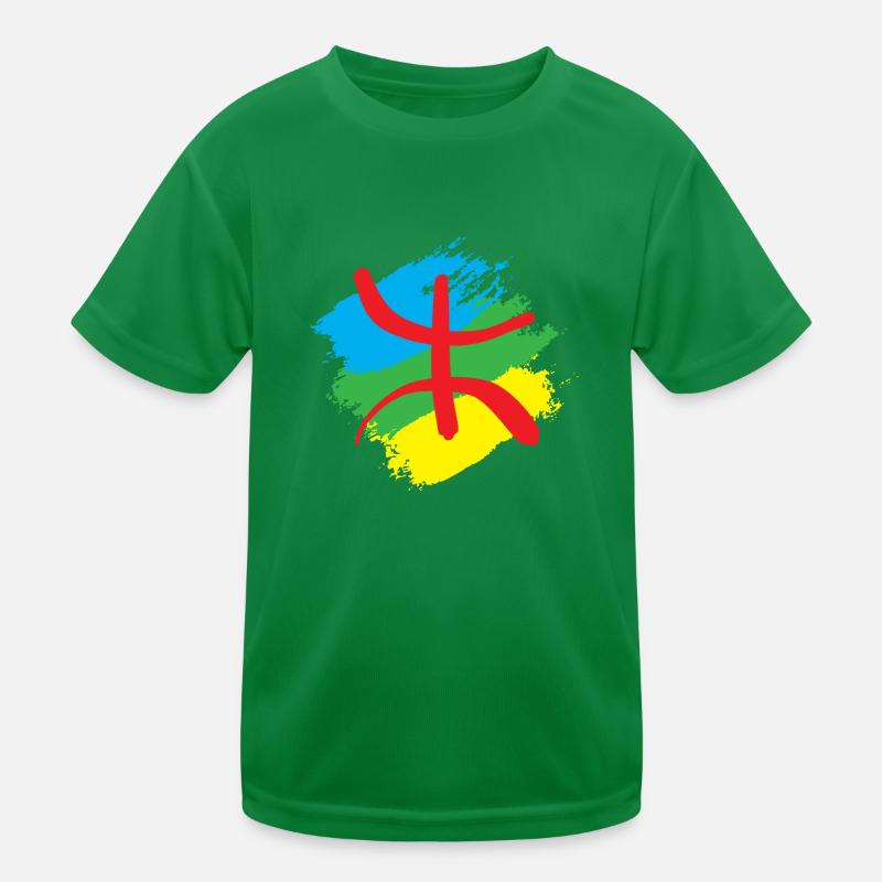 Stilisierte Amazigh-Flagge Kinder Funktions-T-Shirt