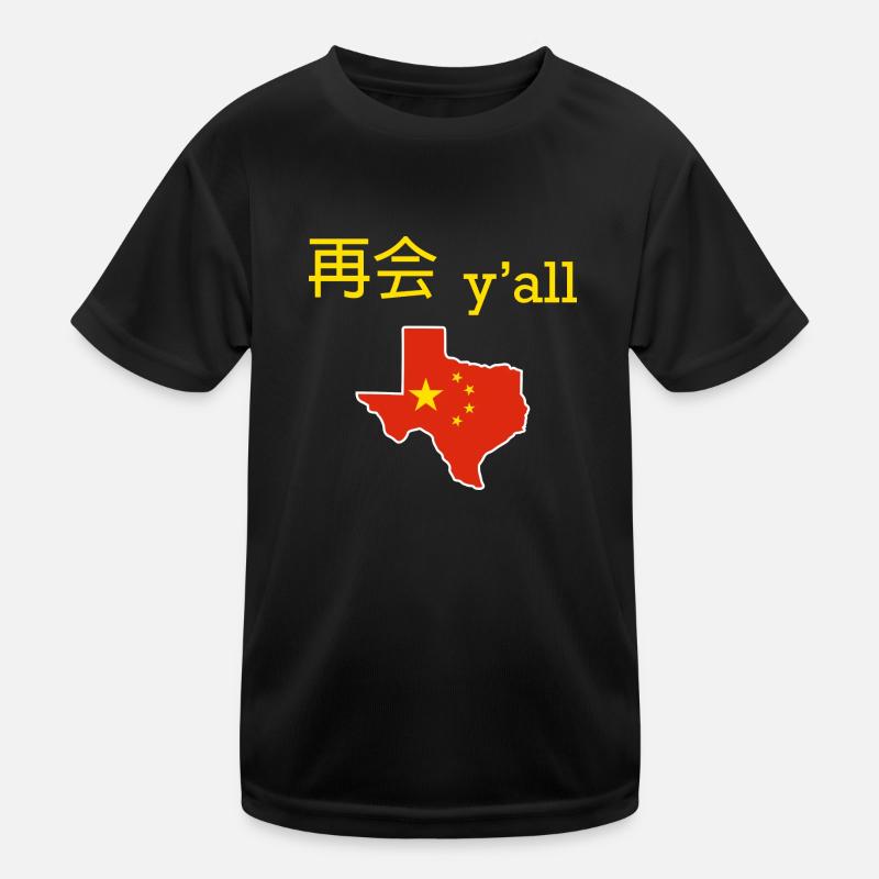 Chinesisch-texanisches Design für Einwanderer Kinder Funktions-T-Shirt
