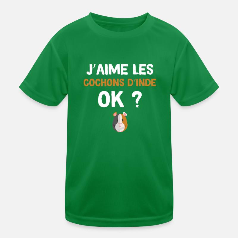 Cochons d'Inde Idée Cadeau Rongeur Passion T-shirt sport Enfant