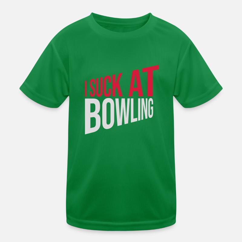 I suck at bowling Kinder Funktions-T-Shirt