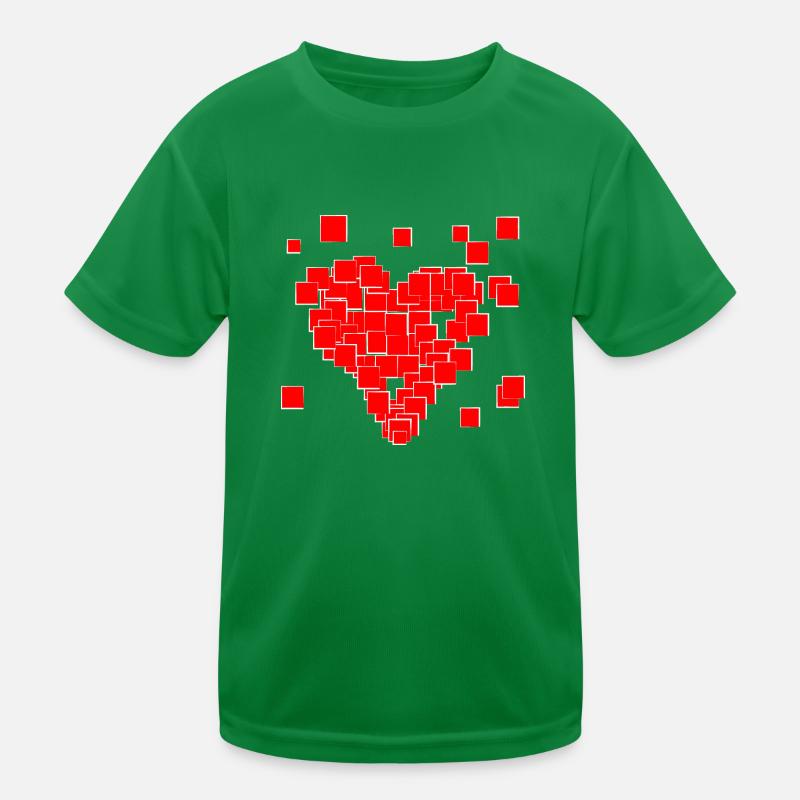 Pixel Heart Kids Functional T-Shirt