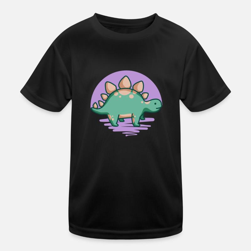 Mignon stégosaure, Dino, Dinosaure T-shirt sport Enfant