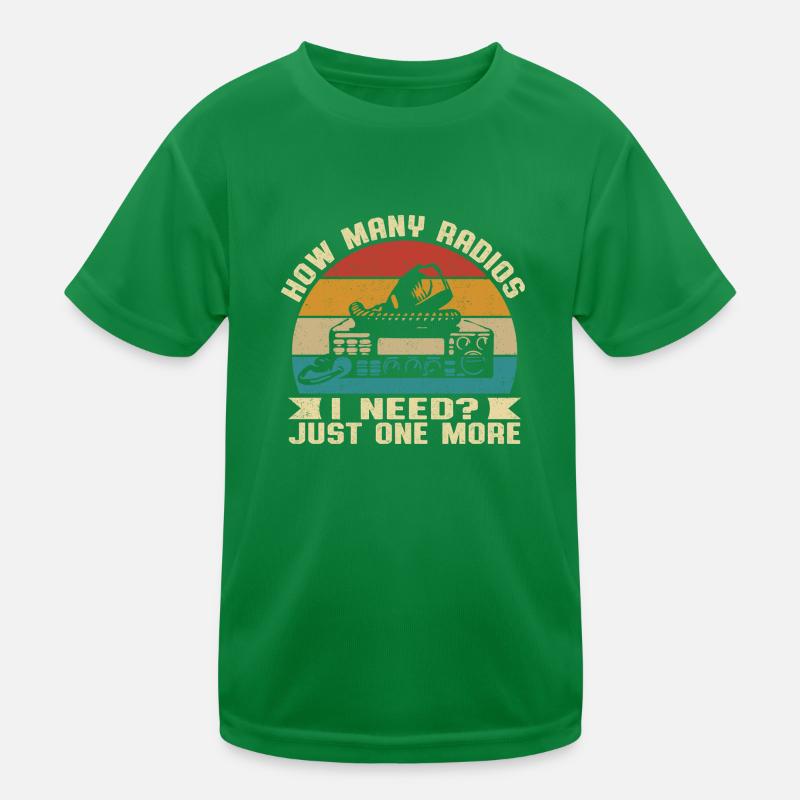 Retro Frequency Antenna How Many Ham Radios I Need Kinder Funktions-T-Shirt
