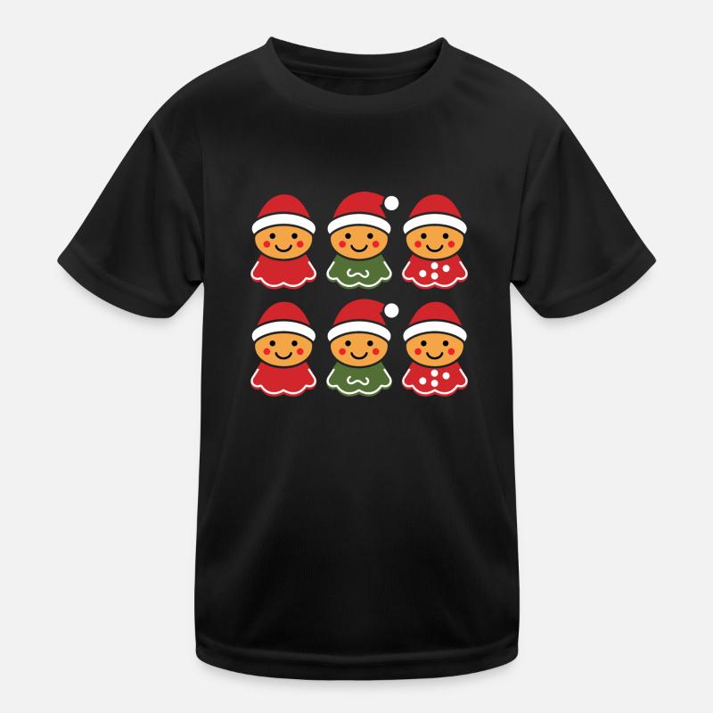 Gingerbread Man Kids Functional T-Shirt