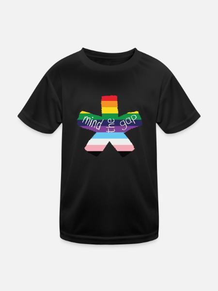 blockedTitle - Kinder Funktions-T-Shirt - Schwarz - Vorne
