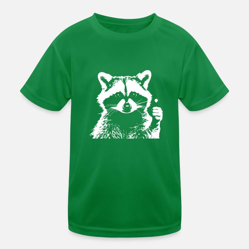 raton laveur T-shirt sport Enfant