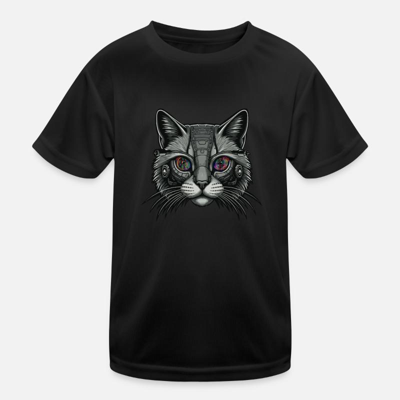 Katzen-Roboter Kinder Funktions-T-Shirt