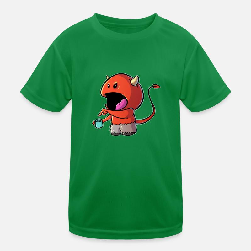 Coffee Devil - Kaffee Teufelchen Kinder Funktions-T-Shirt