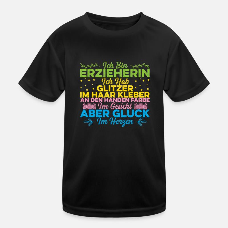 Ich bin Erzieherin im Kindergarten Kinder Funktions-T-Shirt