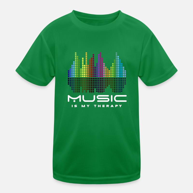 DJ Techno Thérapie musique equalizer edm parti T-shirt sport Enfant