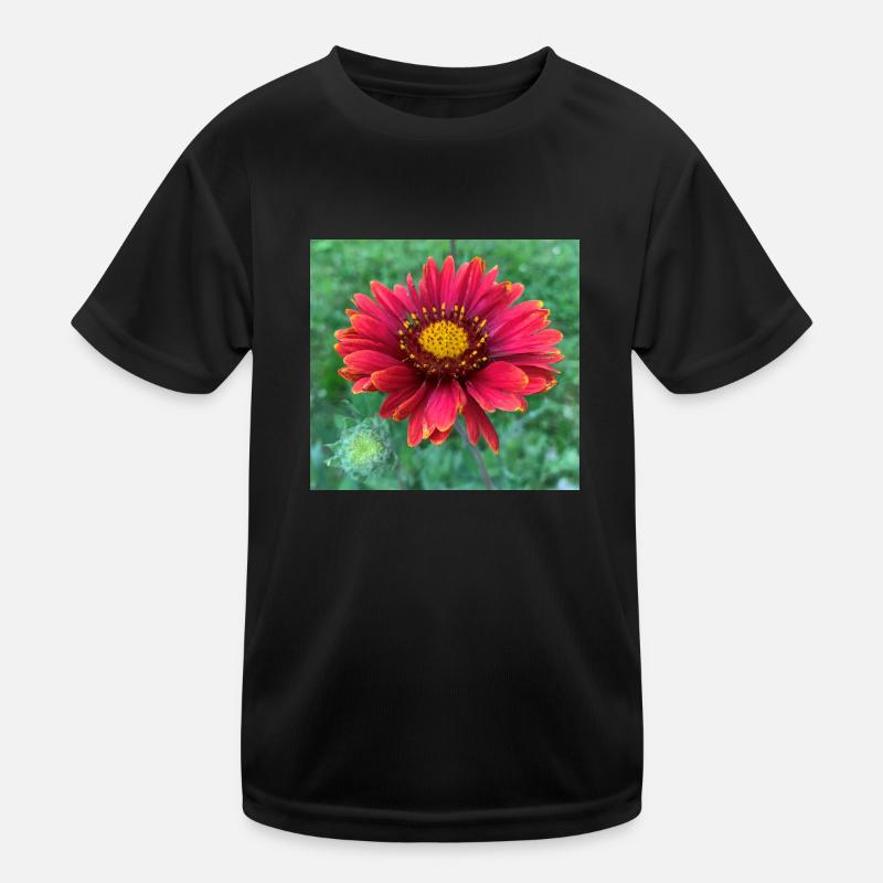 Blume mit Knospe Kinder Funktions-T-Shirt