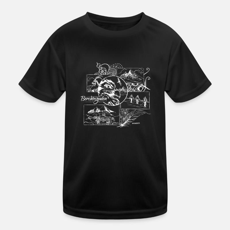 Gypaète barbu Berchtesgaden Watzmann T-shirt sport Enfant