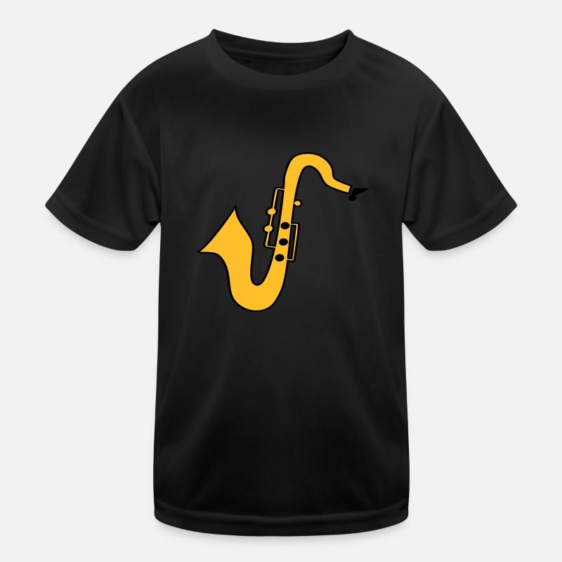 Saxofon Kinder Funktions-T-Shirt