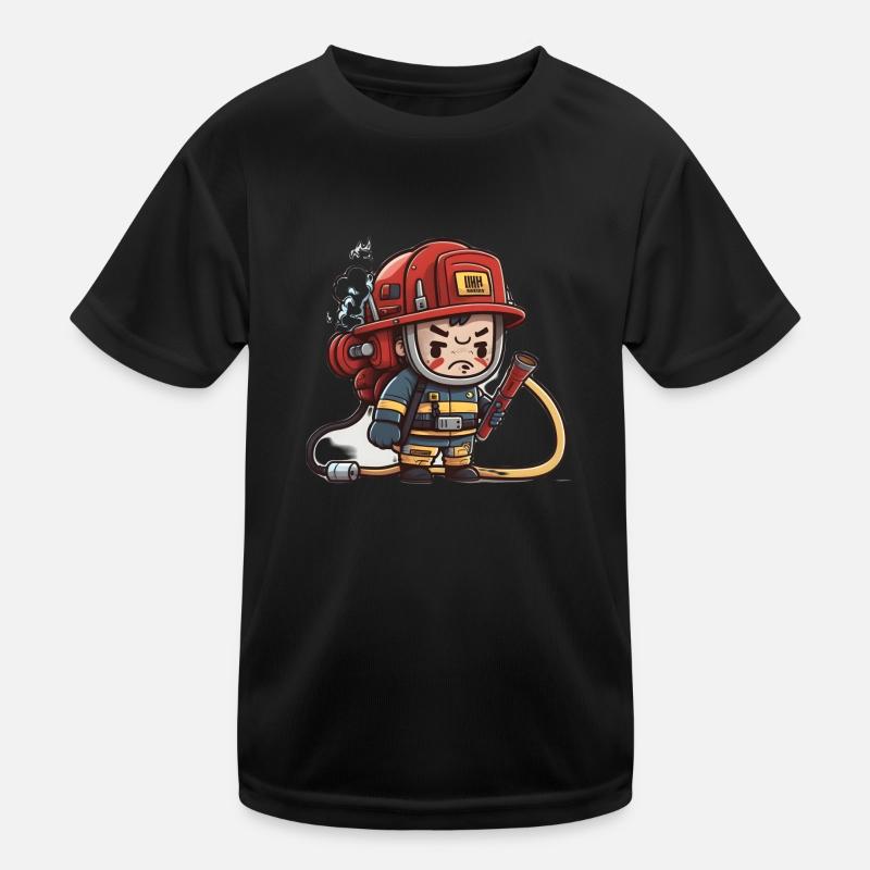 Fighting Fires Kids Functional T-Shirt