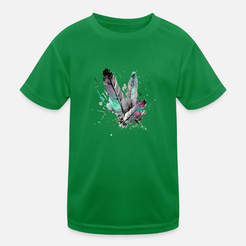 Feder Kinder Funktions-T-Shirt