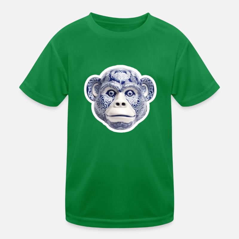 Visage de singe en céramique T-shirt sport Enfant