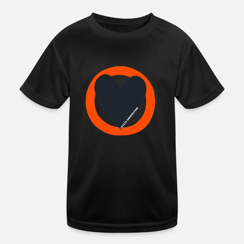 Letzte Generation - Kinder Funktions-T-Shirt - Schwarz