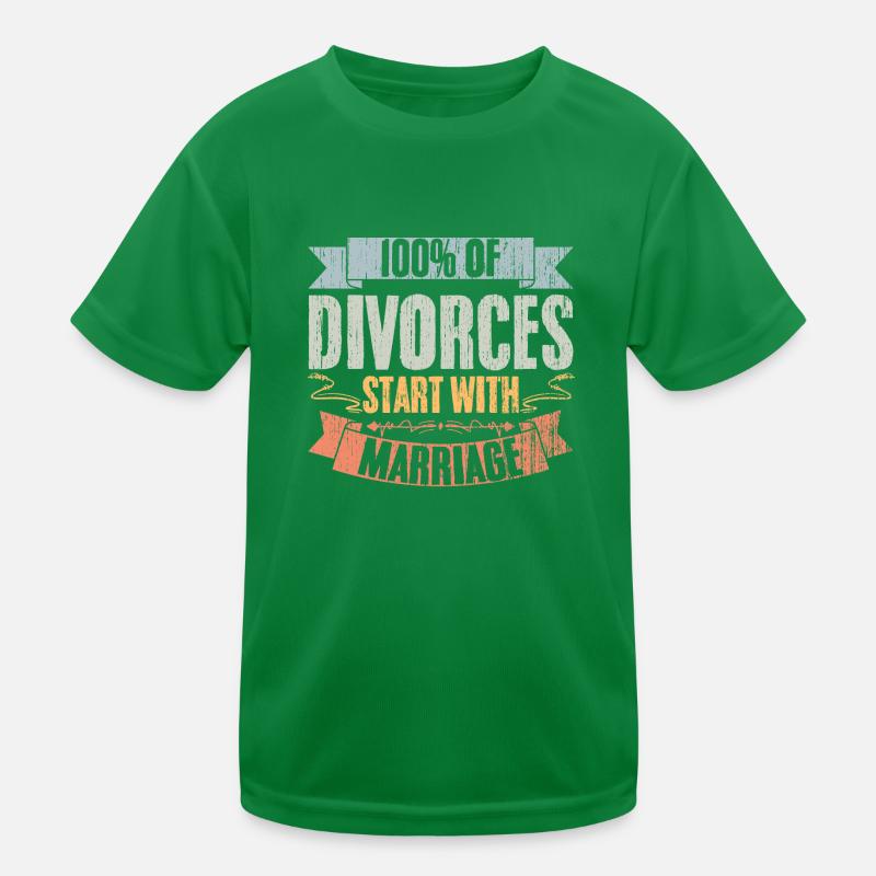 Vintage Divorces Start With Marriage Divorced Kids Functional T-Shirt