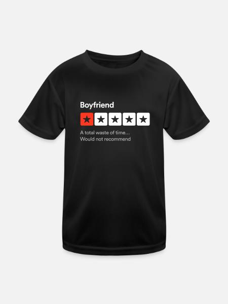 Freund, eine totale Zeitverschwendung... Sarkastisch ein - Kinder Funktions-T-Shirt - Schwarz - Vorne