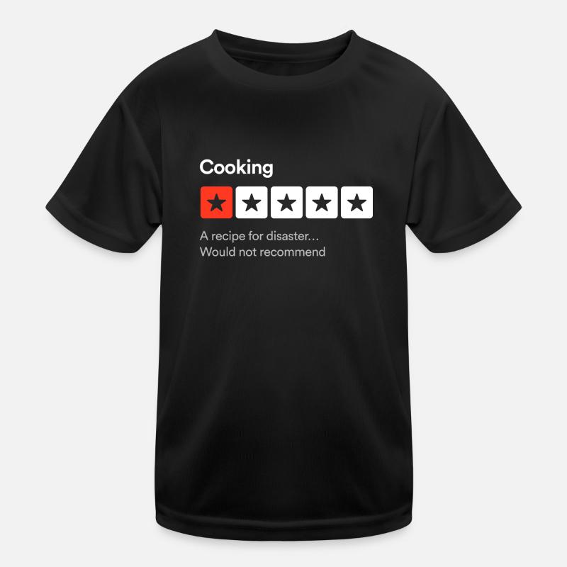 Kochen, ein Rezept für eine Katastrophe... Sarkastische Rezension Kinder Funktions-T-Shirt