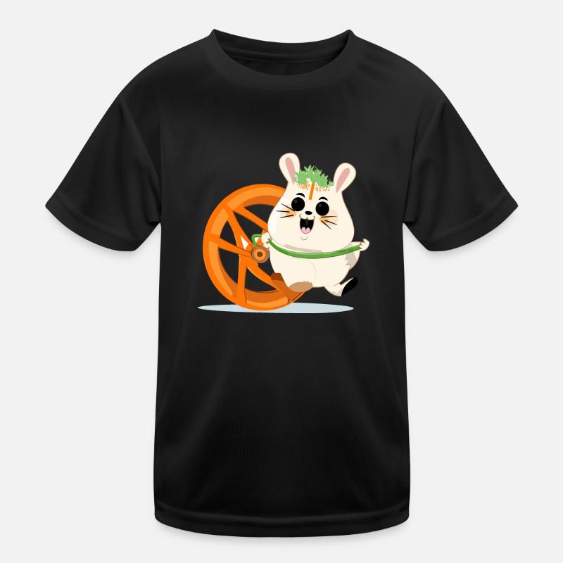 Snack-liebender Hamster Kinder Funktions-T-Shirt