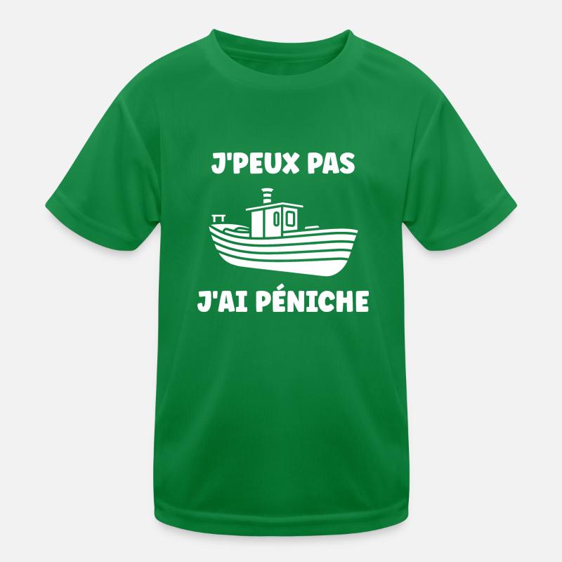 Bateau humour péniche T-shirt sport Enfant