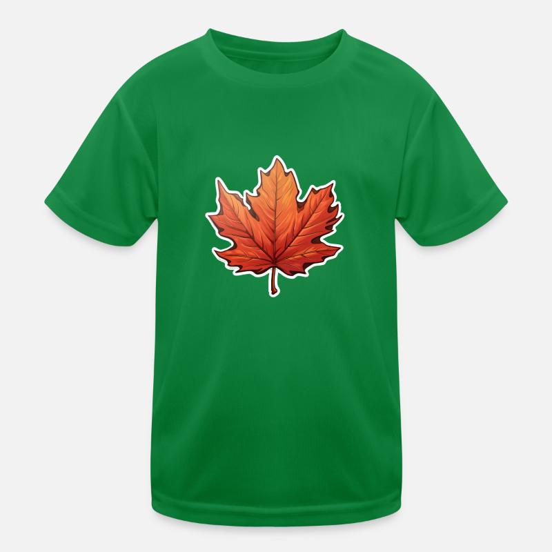 Feuille d’érable T-shirt sport Enfant