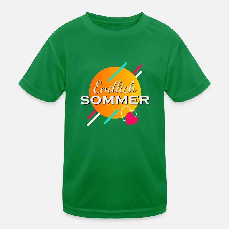 Endlich Sommer Kinder Funktions-T-Shirt