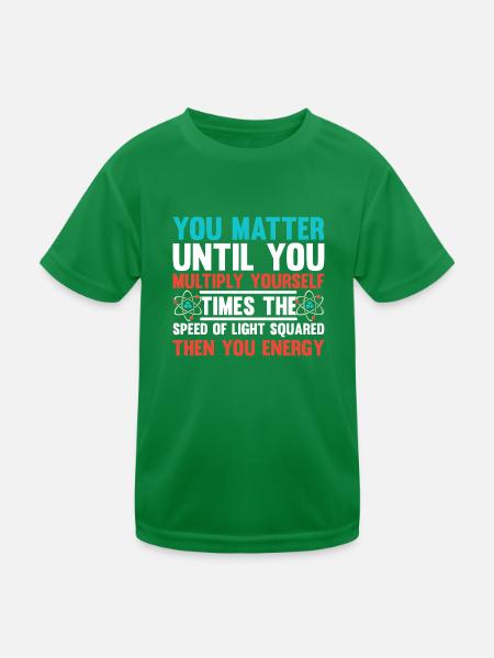 physics - Kids Functional T-Shirt - kelly green - Front