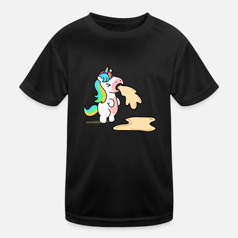 Einhorn spuckt Kinder Funktions-T-Shirt