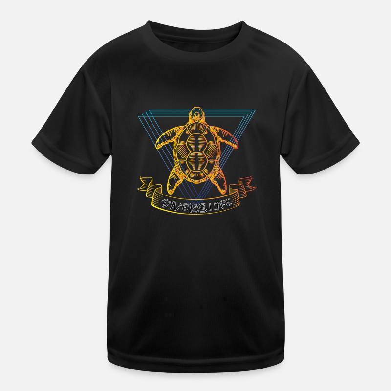 Divers life - Turtle - Gift for divers Kids Functional T-Shirt