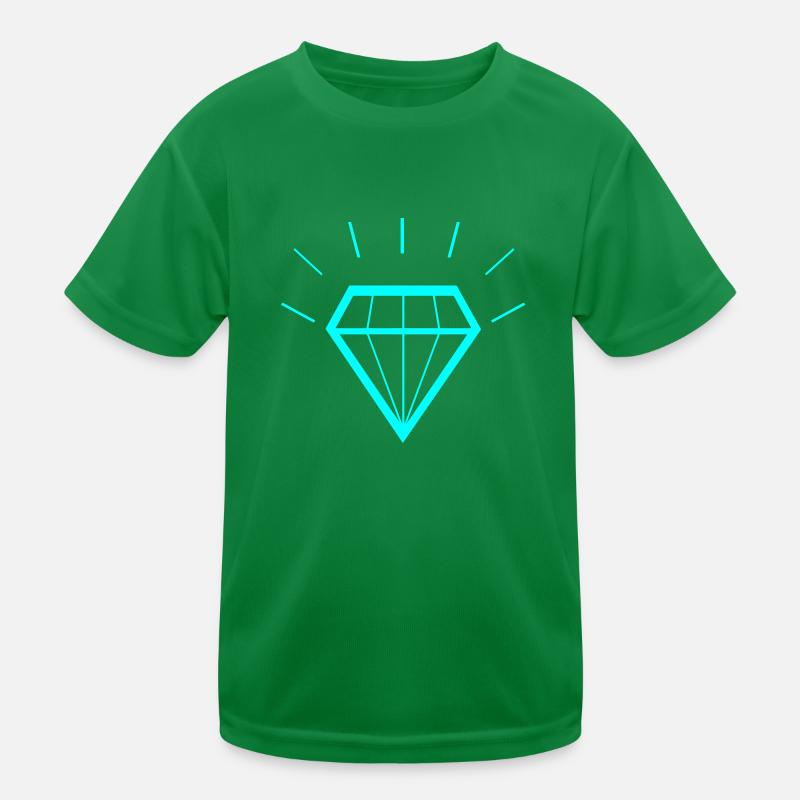 glänzender Diamant Kinder Funktions-T-Shirt