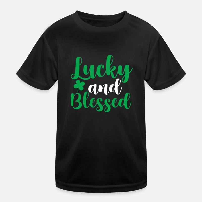 Lucky And Blessed Kids Functional T-Shirt