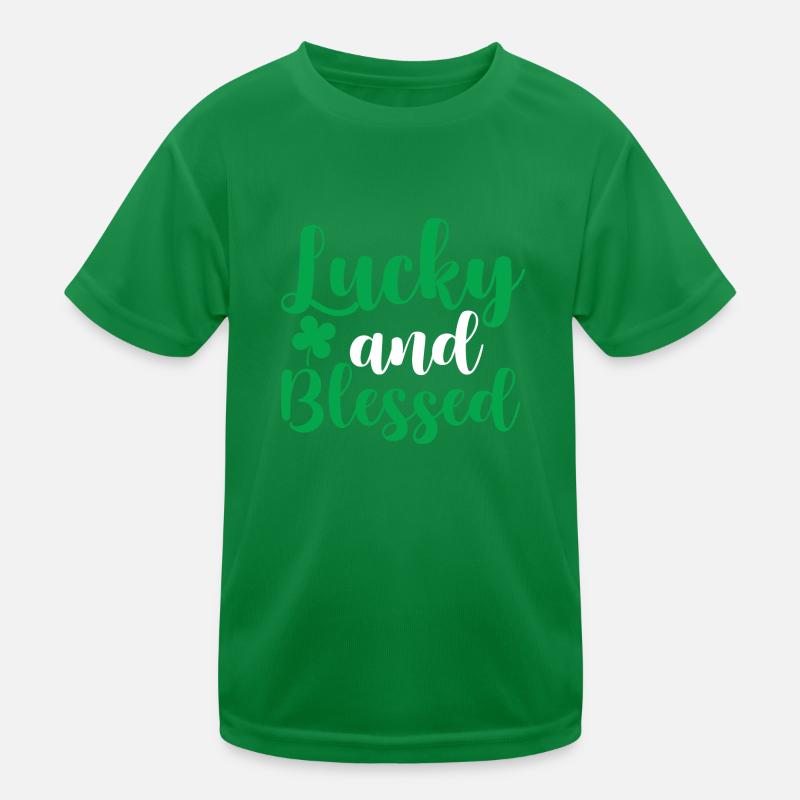 Lucky And Blessed Kids Functional T-Shirt