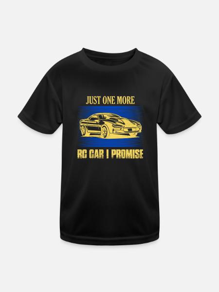 Just One More RC Car I Promise Remote Control Mod - Kids Functional T-Shirt - black