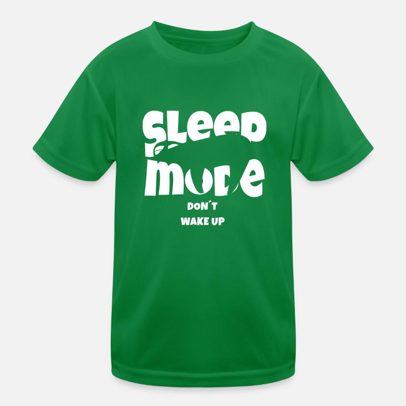 Lustiges Faultier Design Sleep Mode Kinder Funktions-T-Shirt