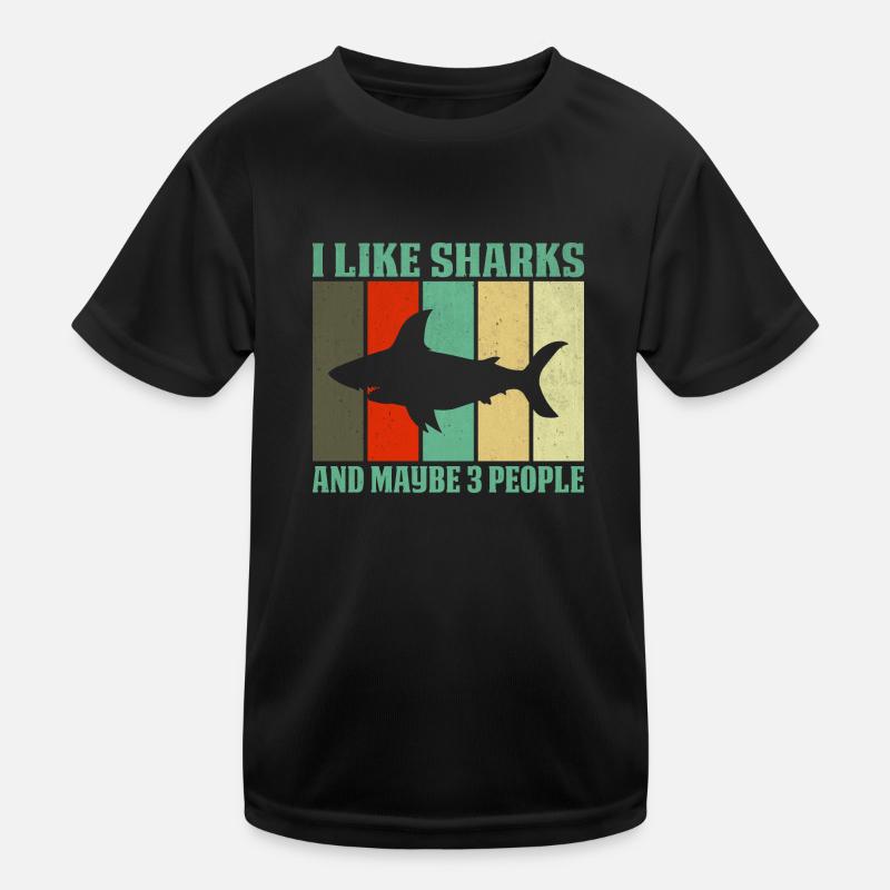 J’aime les requins T-shirt sport Enfant