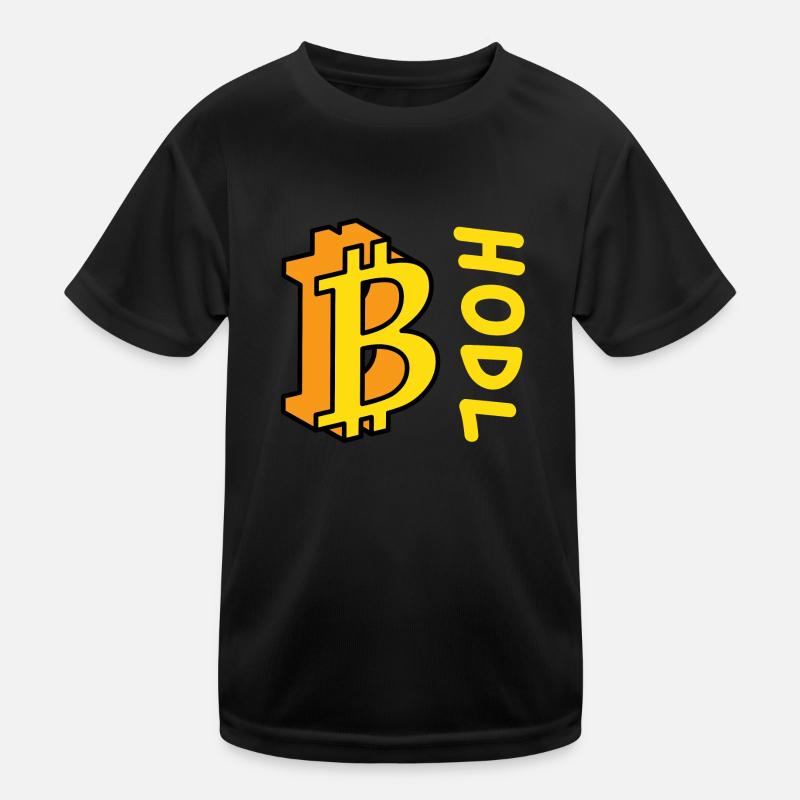 Bitcoin BTC HODL Comics Stil Kinder Funktions-T-Shirt