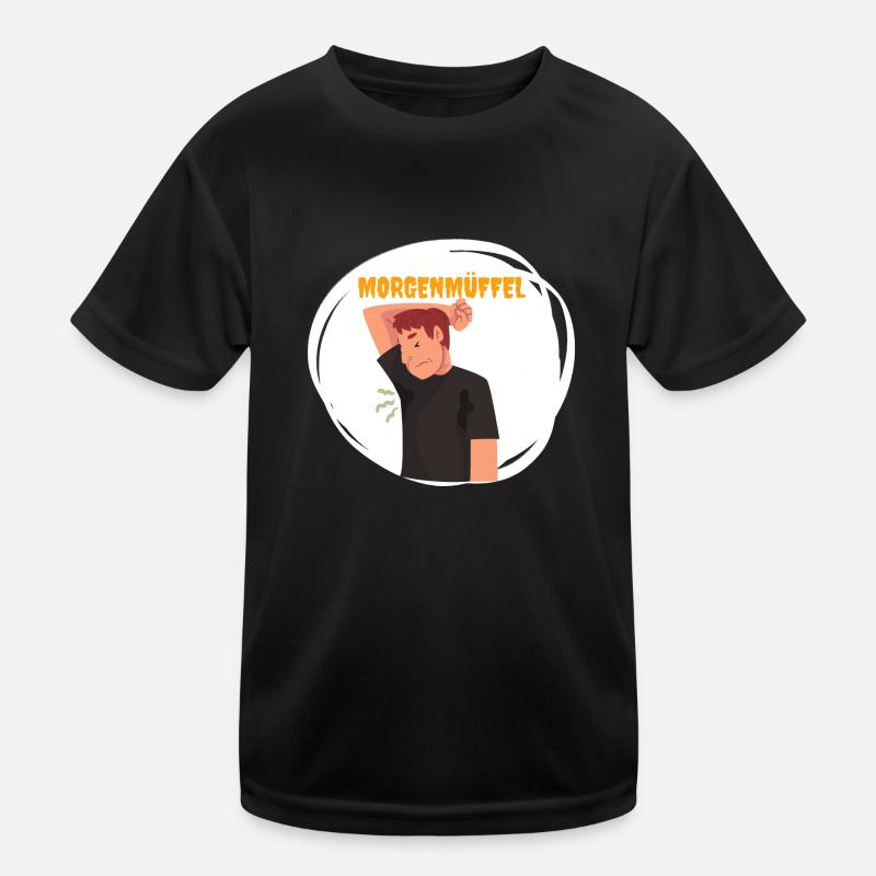 Morgenmüffel Kinder Funktions-T-Shirt