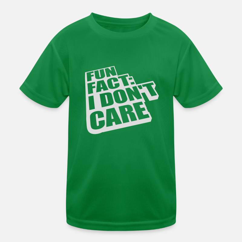 I dont care fact Kinder Funktions-T-Shirt
