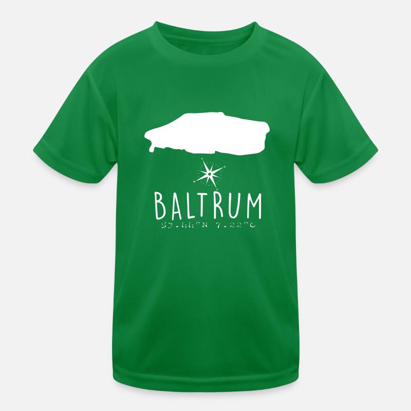 Baltrum Herzschlag Nordsee Geschenk Kinder Funktions-T-Shirt
