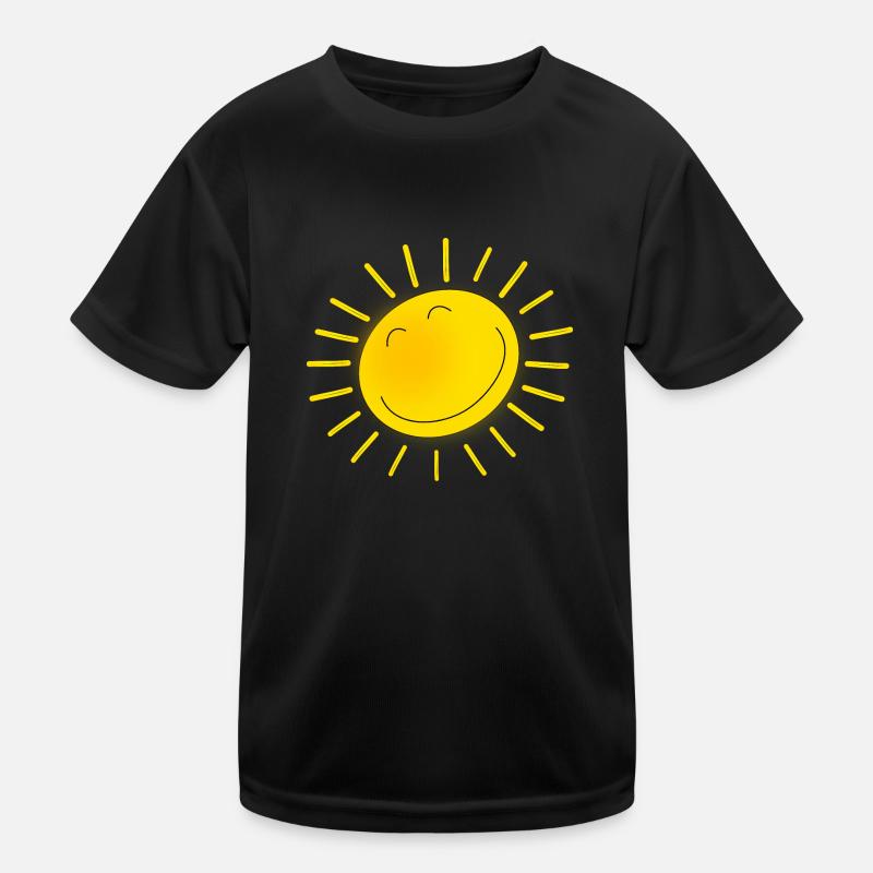 freundliche Sonne Kinder Funktions-T-Shirt