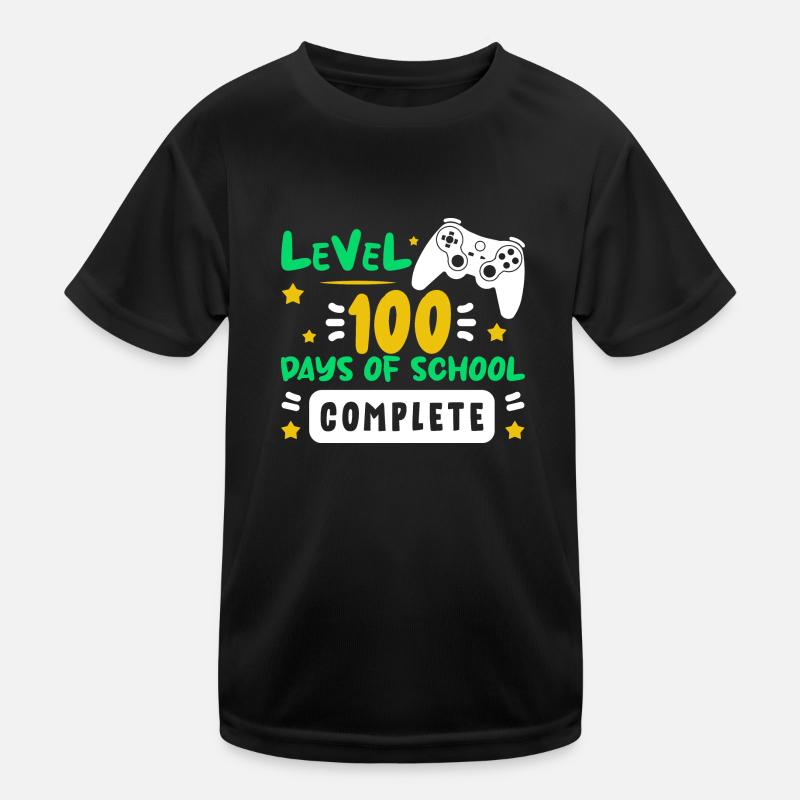 Frohe 100 Tage Schule für Lehrer oder Kinder Kinder Funktions-T-Shirt