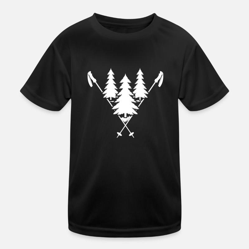 ski alpin pulverschnee "winterwonderland powder" Kinder Funktions-T-Shirt