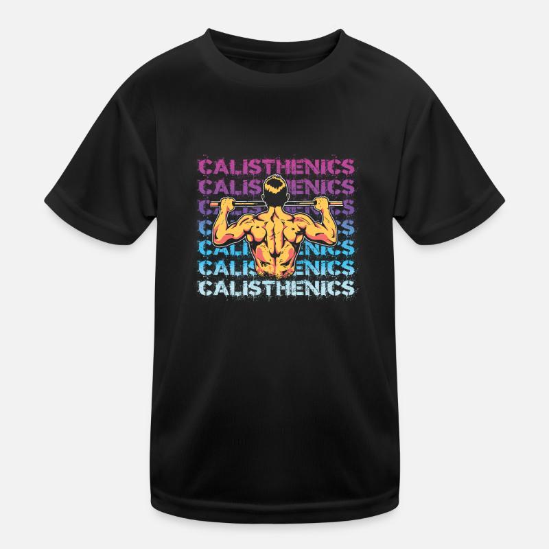 Calisthenics Klimmzug Kinder Funktions-T-Shirt