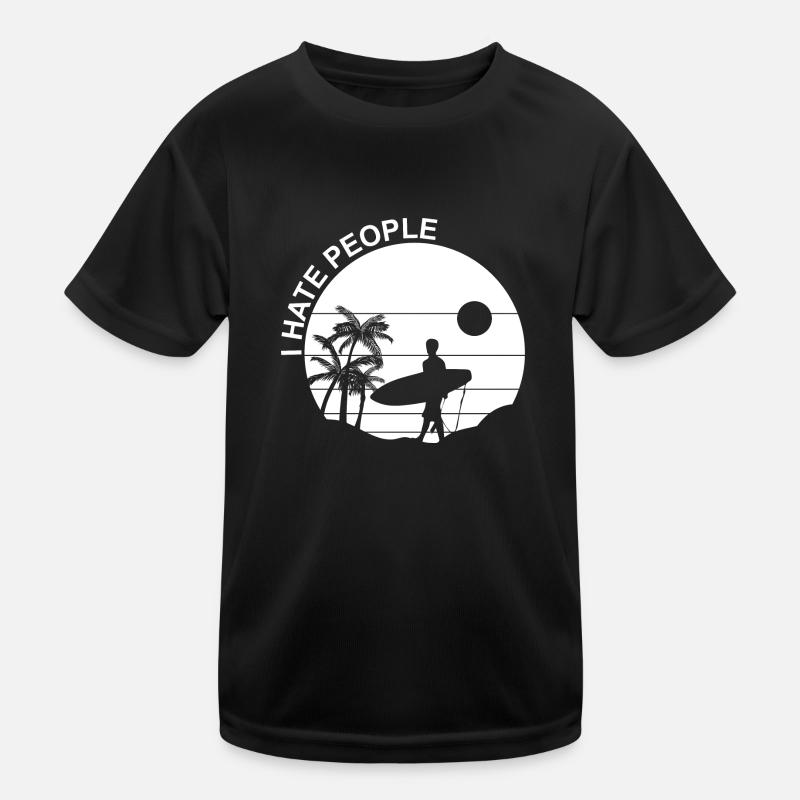 Surfing Surfboard Surfer Geschenkidee Kinder Funktions-T-Shirt