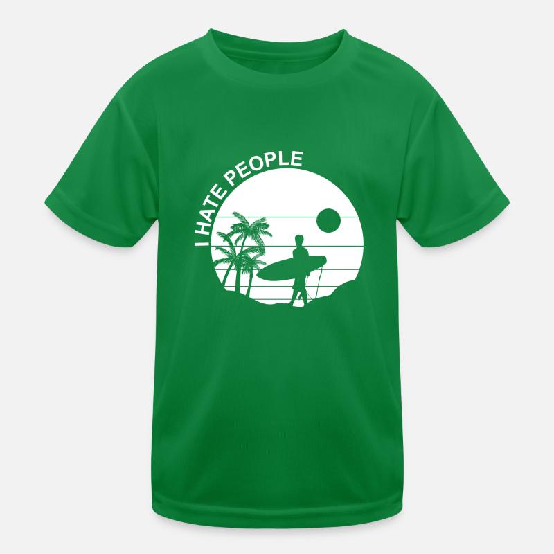 Surfing Surfboard Surfer Geschenkidee Kinder Funktions-T-Shirt