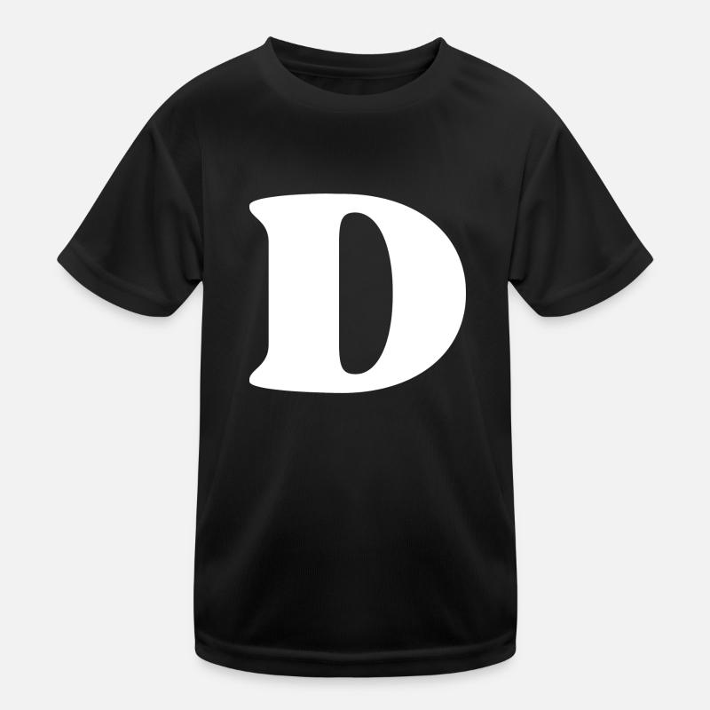Buchstabe d Kinder Funktions-T-Shirt