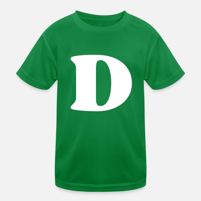 Letter d Kids Functional T-Shirt