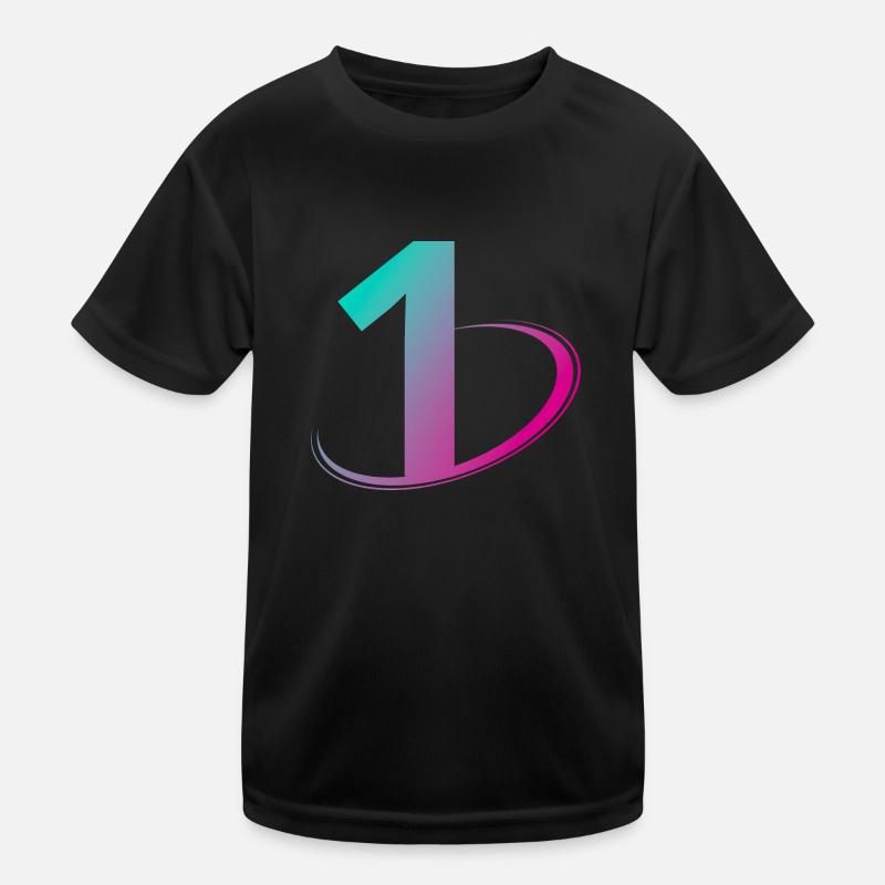 Number 1 multicolor Kids Functional T-Shirt